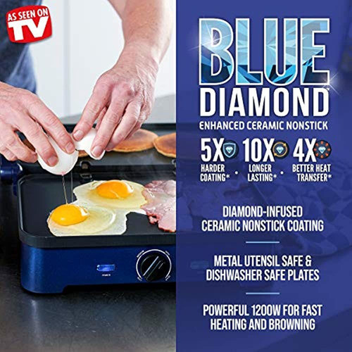 Utensilios De Cocina Blue Diamond Plancha Sizzle Plancha, Pa 1
