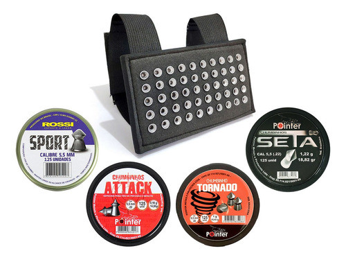 Porta Chumbinho 5.5 + Attack + Tornado + Seta + Rossi Sport 0