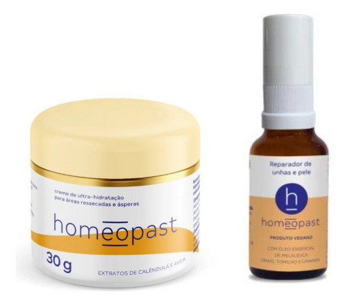 Kit Homeopast Ultra Hidratação 30g + Reparador De Unhas 30ml 0