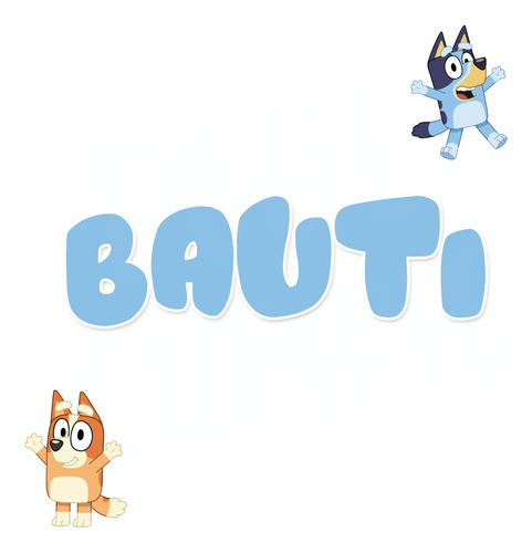 Logo Bluey Personalizado Logo Nombre Bluey Digital 0