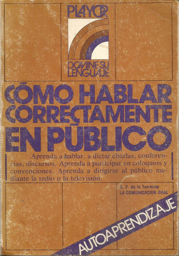 Como Hablar Correctamente En Publico - Torriente - Playor 0