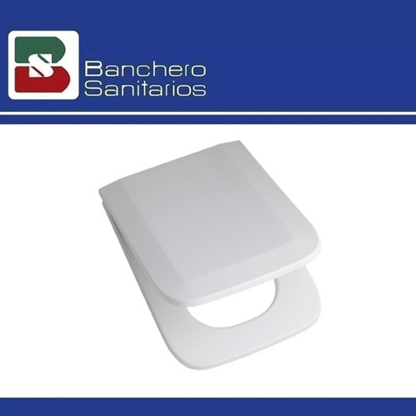 Tapa Asiento Inodoro Ferrum Trento Hdf H/nylon Blanco 1