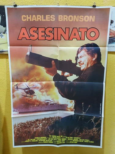 Antiguo Afiche De Cine Original Charles Bronson-envio 1