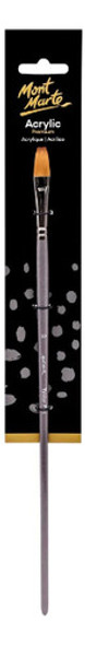 Pincel Profesional Para Acrilico Mont Marte Chato Nro.10 0