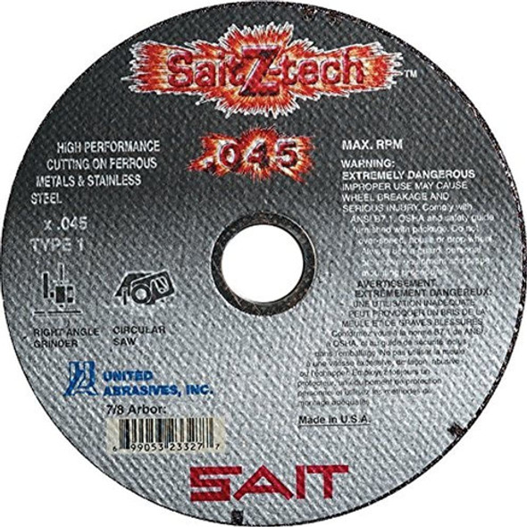 United Abrasives Sait 23325 Tipo 1 5 Pulgadas X 045 Pulgadas 0