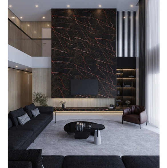 Semigres Simil Mármol Marquina Rose Ldl Calidad  A  63x120 1