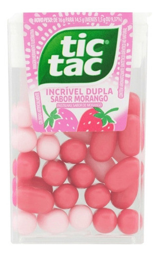 Pastilha Tic Tac Morango 14,5gr C/ 14un - Ferrero 1