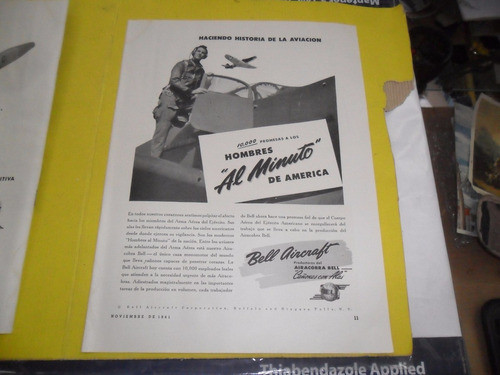 Bell Aircraft Cañoñes Con Alas Aviacion Avion Aereo 1941 0