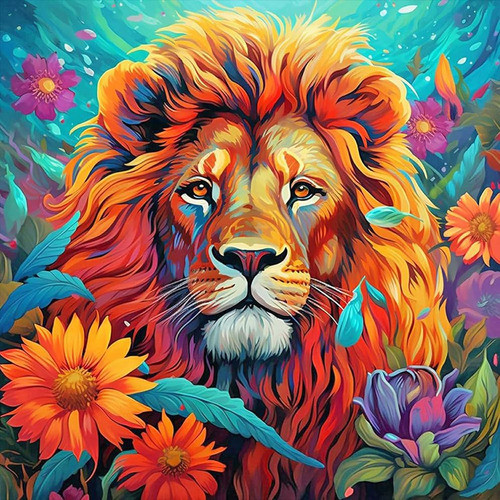 Kits De Pintura De Diamante Para Adultos 5d Leones 0