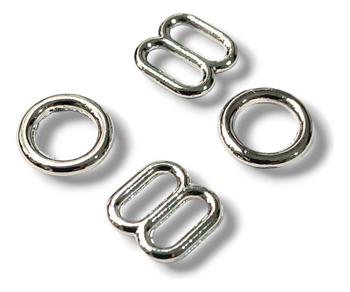 100 Argollas 100 Deslizador De Metal 6 Mm 0