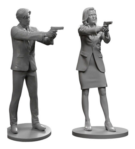 Figuras Scully & Mulder The X-files Cuerpo Completo 3d 0