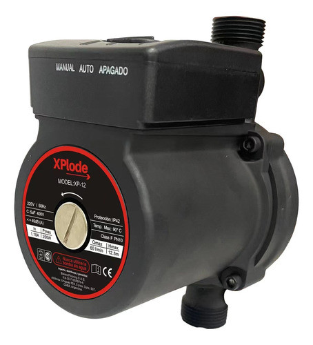 Bomba Presurizadora Agua Presion 12 Metros 4 Baños 240w 0