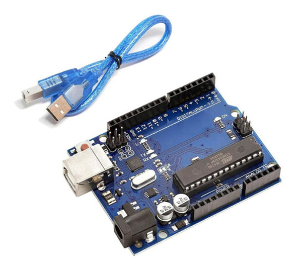 Placa Para Arduino Uno R3 Chip Desmontable Atmel 0