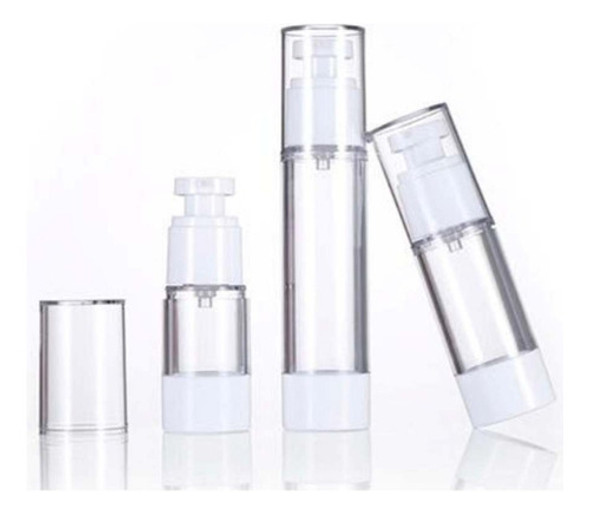 Kit Viagem 3 Frasco Pump Pressão Shampoo Creme Sabonete 1