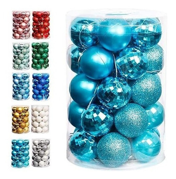 Bolas Para Arbol Navidad -packx 34u. De 4cm./azul Cielo 0 Bolas Para Arbol Navidad -packx 34u. De 4cm./azul Cielo 0