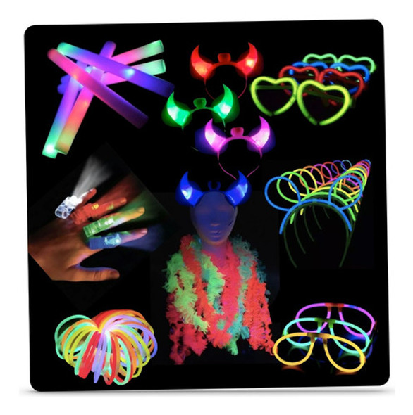 Combo Cotillon Luminoso Led Neon 250 Personas Casamiento 0 Combo Cotillon Luminoso Led Neon 250 Personas Casamiento 0
