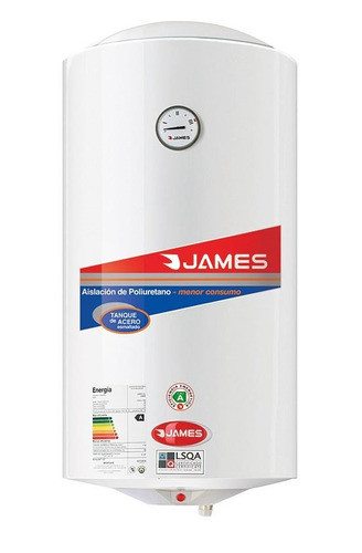Calefón Termotanque James 80 L Acero Cilindrico Eficiencia A 0