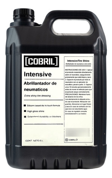 Intensive Tire Shine  Abrillantador De Neumaticos Cobri 5 Lt 0 Intensive Tire Shine  Abrillantador De Neumaticos Cobri 5 Lt 0