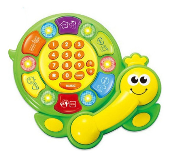 Telefono Infantil Interactivo Con Luz Y Sonido Original 0