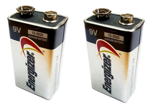 Combo X 2 Batería 9v Energizer Max Alcalina Pila En Blister 0