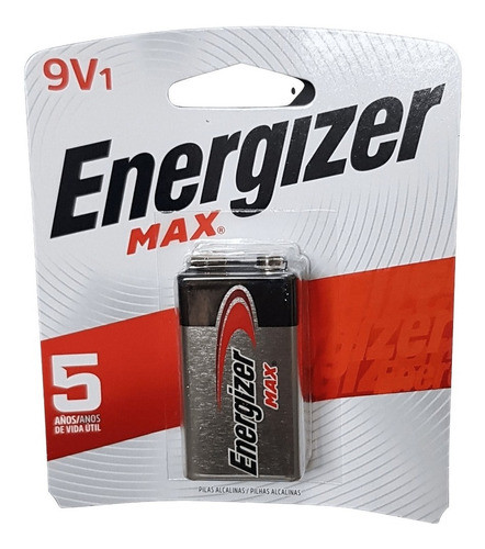 Combo X 2 Batería 9v Energizer Max Alcalina Pila En Blister 1
