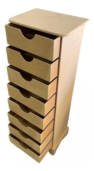 Gaveteiro Organizador 8 Gavetas Multiuso Mdf 89x34x23 Decor 1 Gaveteiro Organizador 8 Gavetas Multiuso Mdf 89x34x23 Decor 1