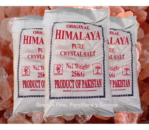 Sal Rosa O Rosada Del Himalaya Gruesa Natural 25kg Premium 1