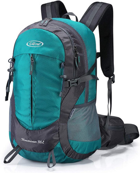Mochila De Senderismo Camping Impermeable Azul 35l G4free 0