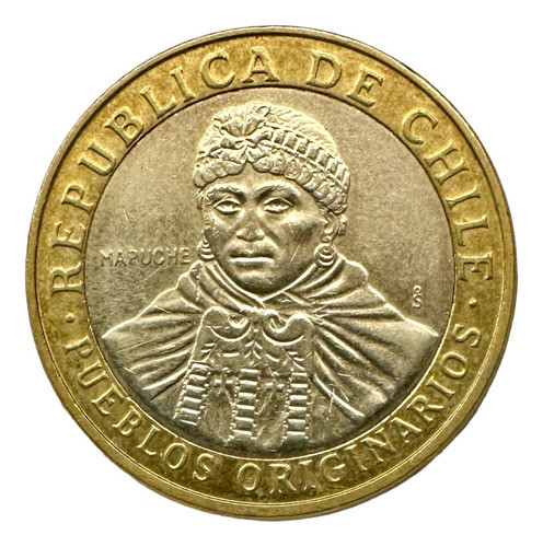 Chile - 100 Pesos - Año 2021 - Km #236 - Mapuche - Bimetalic 1