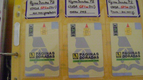 Tarjeta De Telefonica De Argentina Paginas Doradas Nva Gp1 3 1