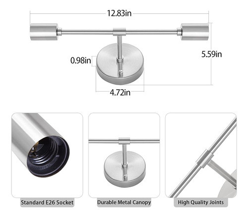 Mrhyswd 2 Lámparas De Baño De Luz Sobre Accesorios De Ilumin 1