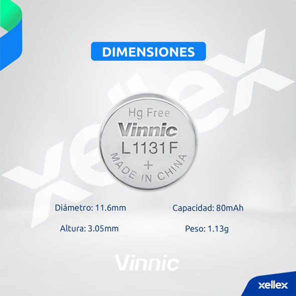 100 X Pilas Vinnic L1131f Lr54 Ag10 189  Lr1130 San Martin 1