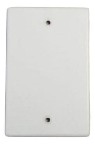 Tapa Ciega Rectangular Pvc Blanco De 5x10 Por 10 Unidades 0