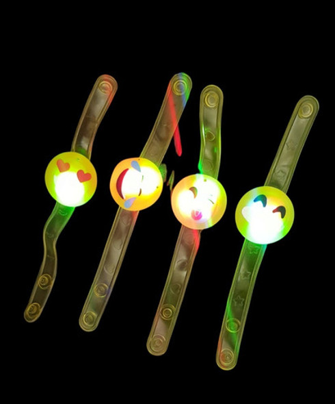 Pulseras Caritas Con Led-cotillón Luminoso-fiestas X 1 1