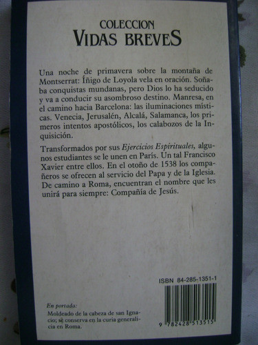 Vida De San Ignacio De Loyola. Albert Longchamp, Bolsillo 1