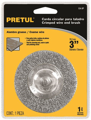 Cepillo Circular 75mm Acero 0.3mm Pretul Ca-3p 0