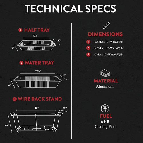 Alpha Living Buffet Desechable De 33 Piezas De Tamaño Comple 1