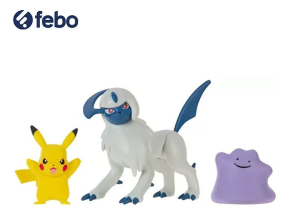 Pokemon Set Pack 3 Batalla Coleccionable Febo 1