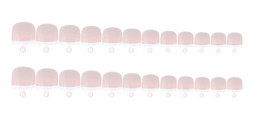 Conjunto De 24 Pontas De Unhas Postiças, Capa Completa Franc 0