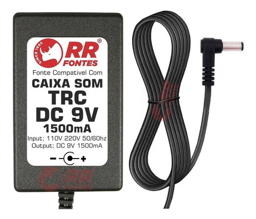 Carregador Fonte Dc 9v Para Caixa Amplificada Trc 5535 1