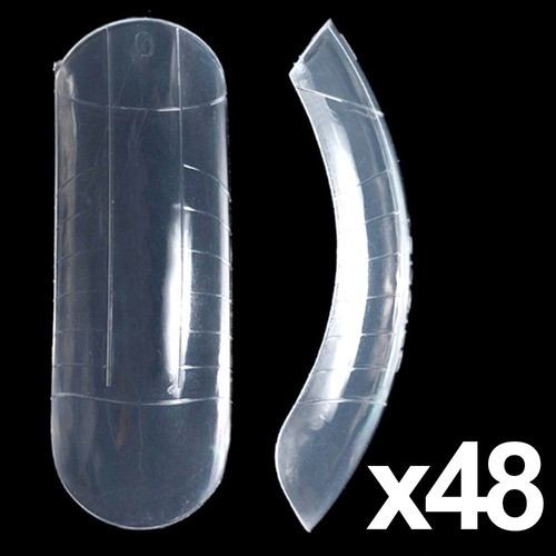 X48 Molde Dual System Form Polygel Unas Esculpidas Manicuria 0