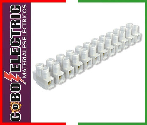 Bornera Aerea Poliamida 3a De 12 Polos 4mm Union Cable 1