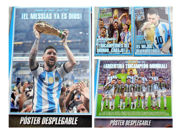 2 Revi Posters : Argentina Campeón Qatar 2022 * Semanario 0