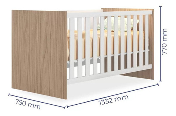 Quarto Infantil Berço Vira Mini Cama  E Guarda Roupa - Qmovi 1 Quarto Infantil Berço Vira Mini Cama  E Guarda Roupa - Qmovi 1