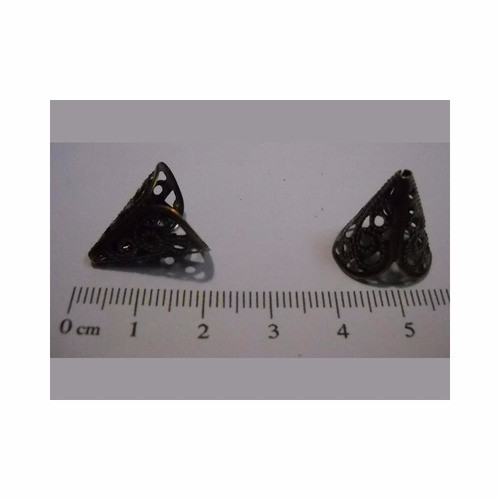 Calota Conica Corta 16mm Bronce X 200u. Insumos Bijou 0