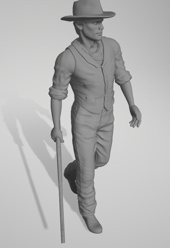 Cowboy Mod3, Escala 1/16 (12cm), Color Blanco 0