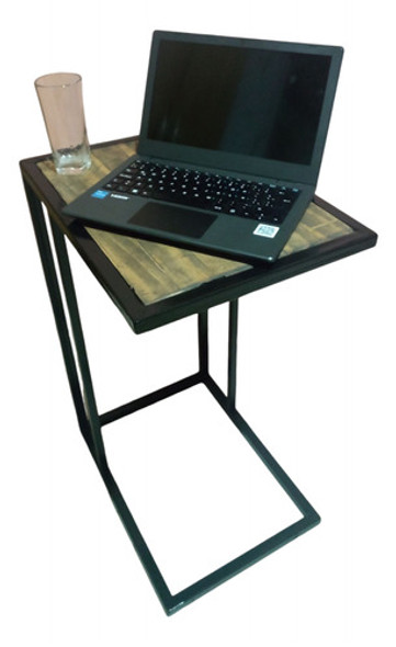 Mesa Auxiliar Tipo Industrial.hierro Y Madera 0