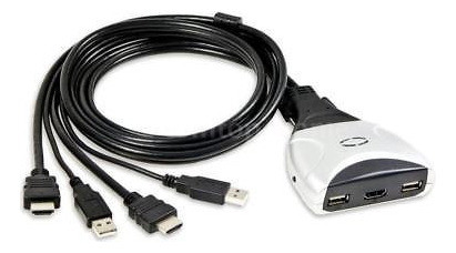 Conmutador Kvm 1.3 A Syba Sy-kvm31034 2 Puertos Usb 2.0 Hd P 1