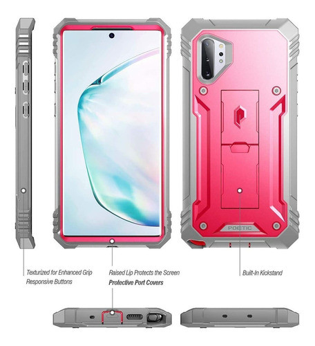 Funda Para Galaxy Note 10 Plus, Rosa/resistente/rigida 1