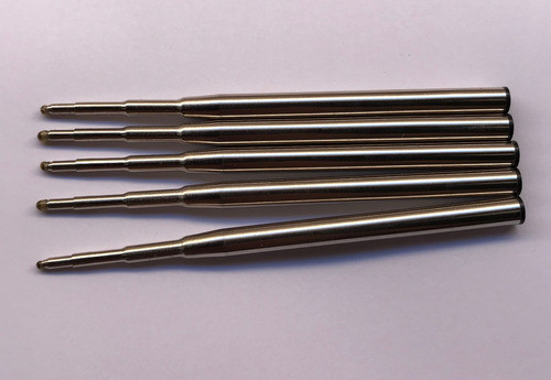 5 Cargas Caneta Ball Pen Refill Esfero Montblanc Preta Top 0